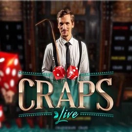 Live Craps logo – Live Casino by Evolution at Wild Robin Casino