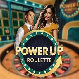 PowerUP Roulette logo by Pragmatic Play at Wild Robin Casino